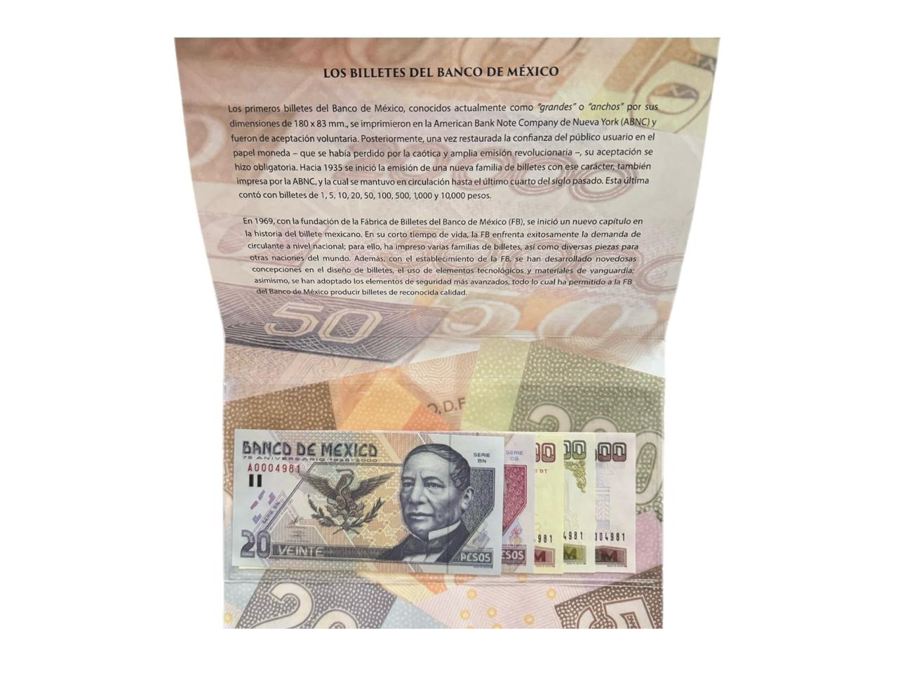 Billetes Serie BM Tipo D Conmemorativo - México