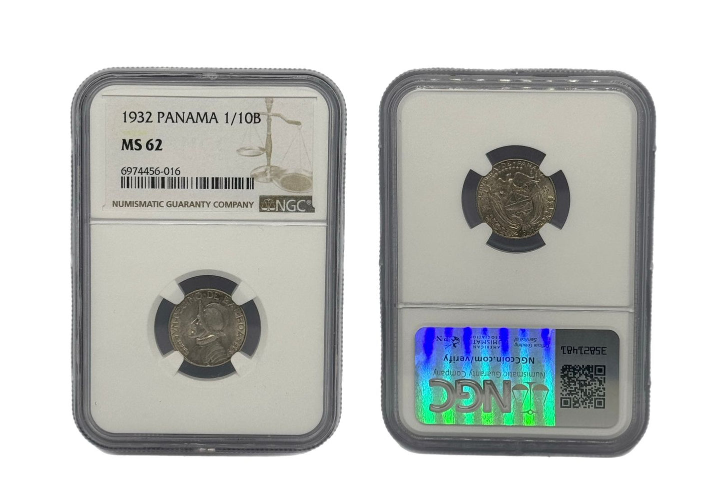 1/10 Balboa 1932 Panamá NGC