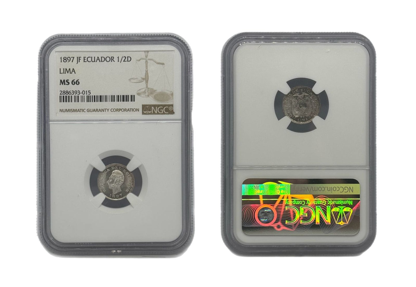 1/2D 1897 JF Ecuador NGC