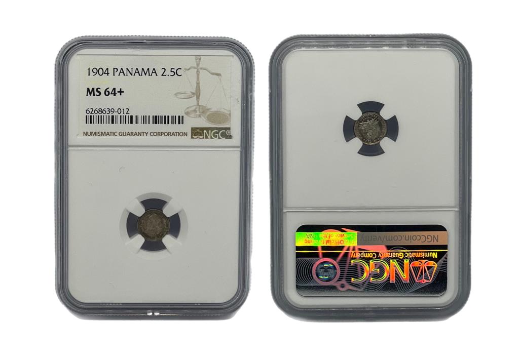 2.5 Centésimo 1904 Panamá NGC