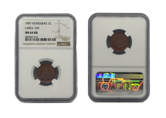 1 Centavo 1907 Honduras NGC