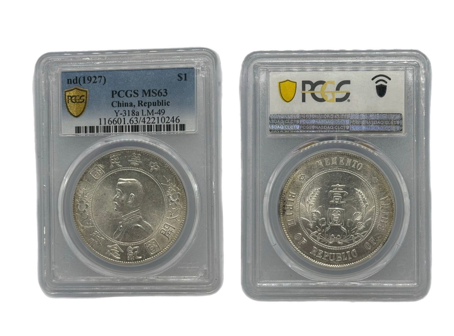 1 Dólar 1927 China PCGS