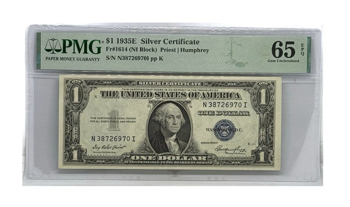 1 Dolar Silver Certificate 1935 PMG