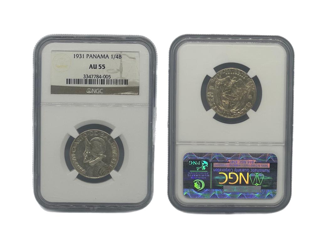 1/4 Balboa 1931 Panamá NGC