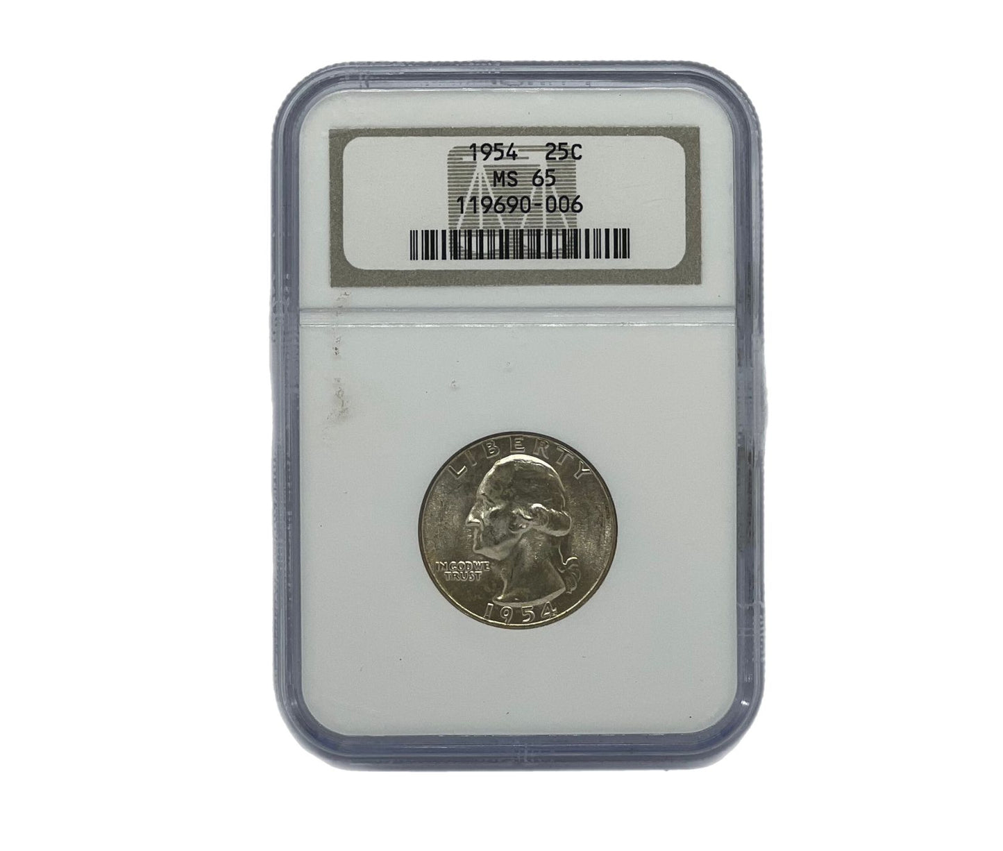 25 Centavos 1954 NGC