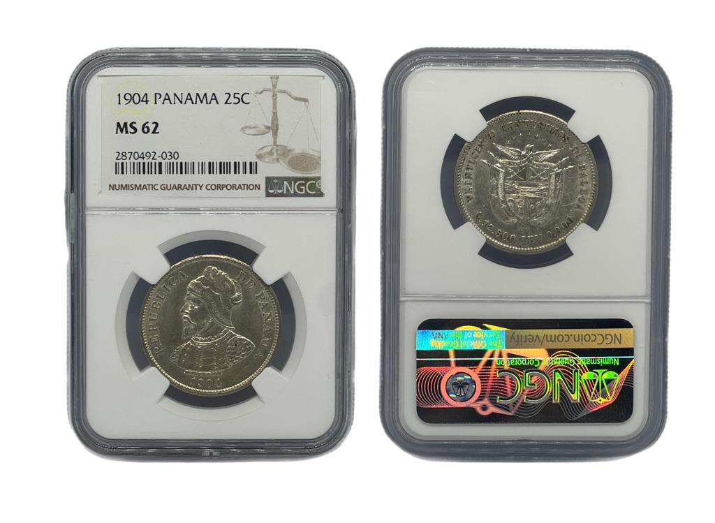 25 Centésimo 1904 Panamá NGC