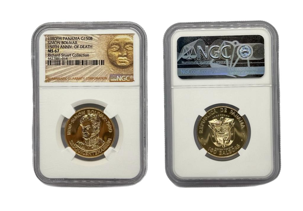 150 Balboas Oro 1980 FM Panamá NGC