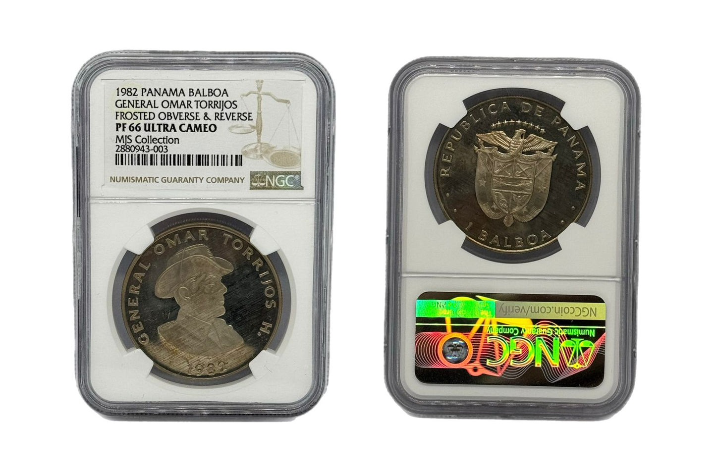 Balboa 1982 Panamá NGC - Omar Torrijos