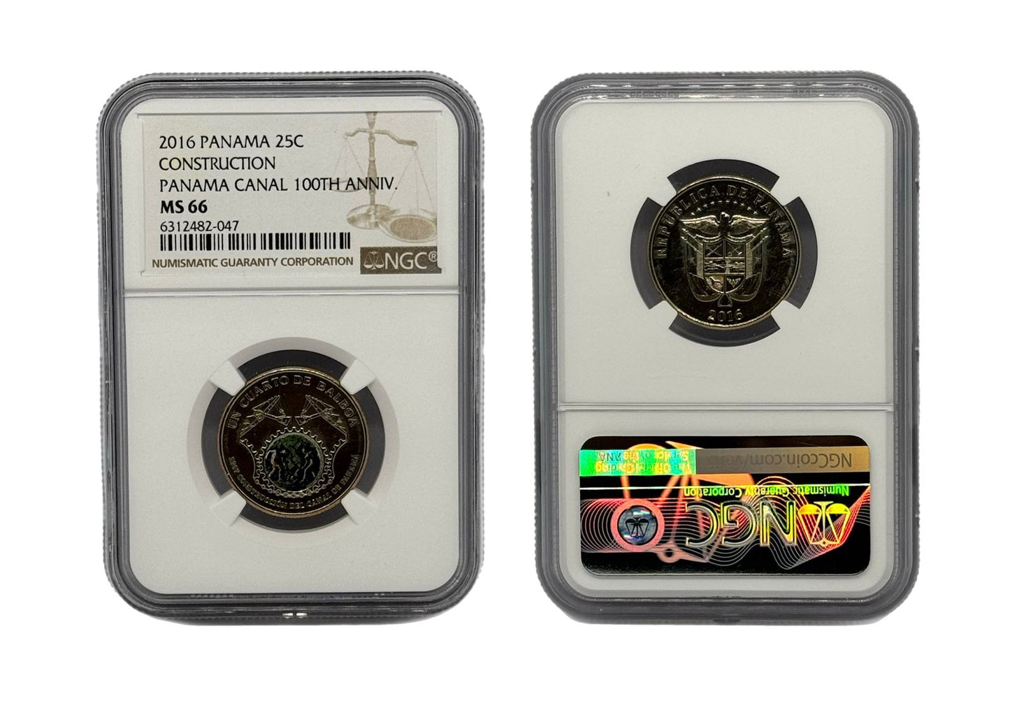 25 Centésimo 2016 (Construction) Panamá NGC