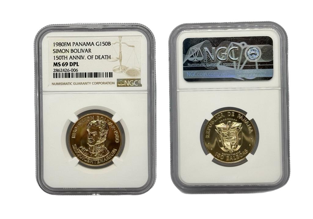 150 Balboas Oro 1980 FM Panamá NGC