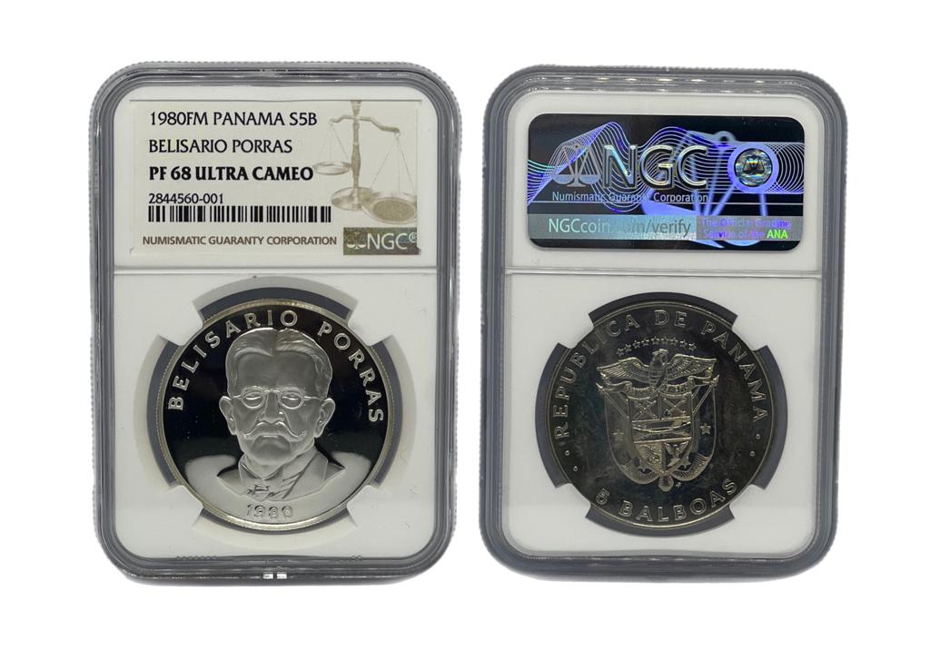 5 Balboas 1980FM Panamá NGC