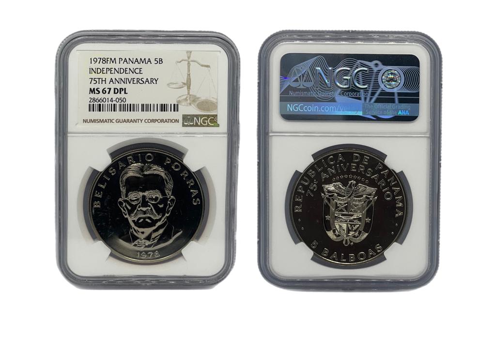 5 Balboas 1978FM Panamá NGC