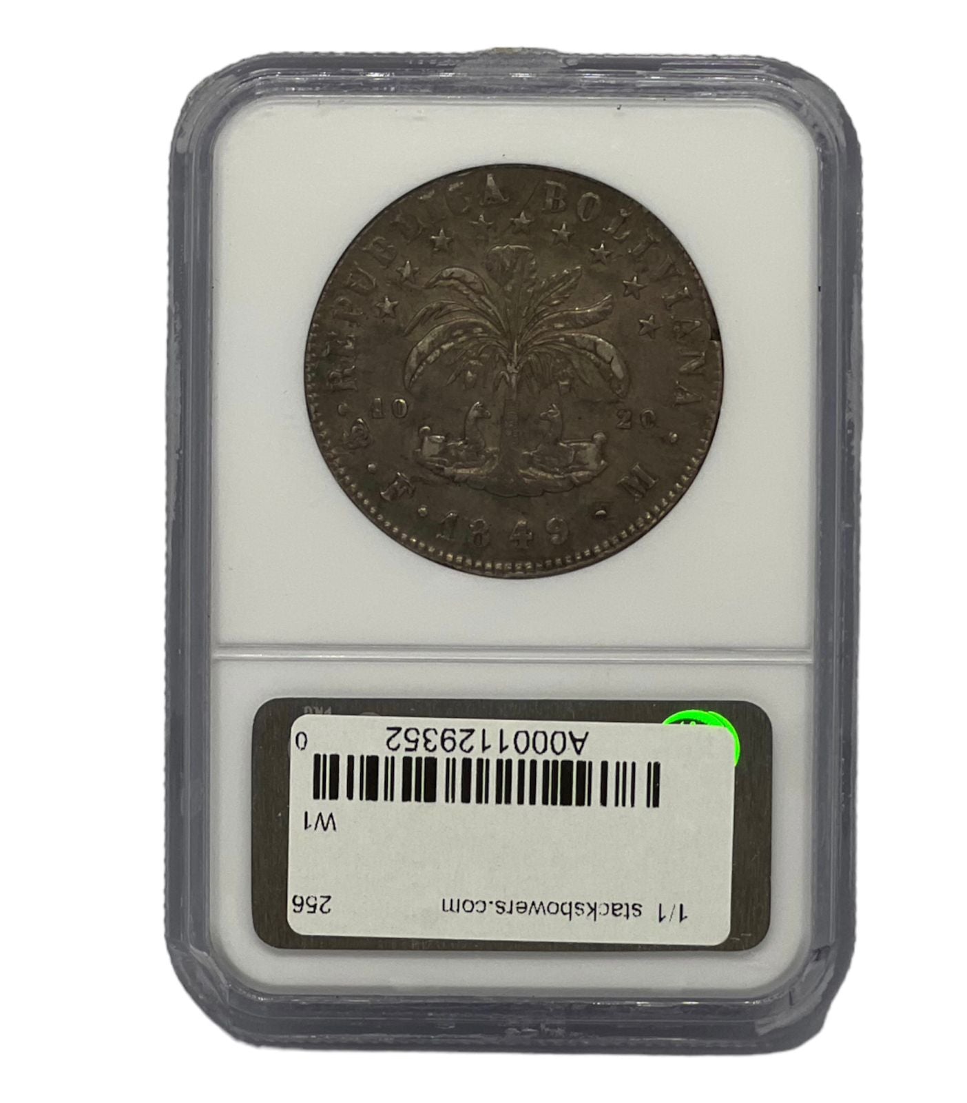 8 Sol Plata 1849Pts FM Bolivia NGC