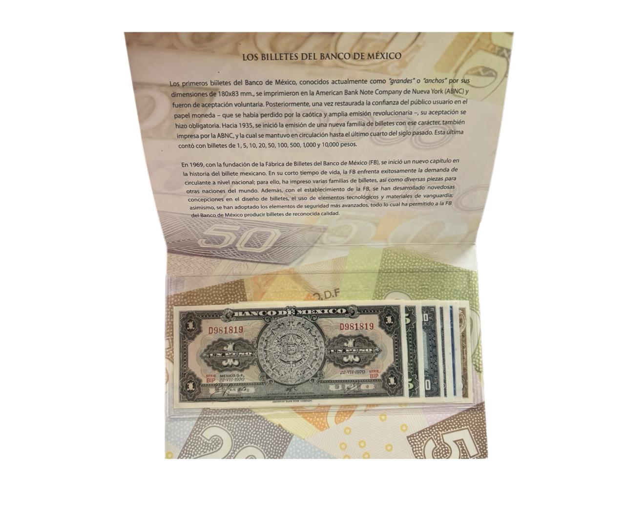 Billetes BME ABNC de 10 a 100 Pesos - México