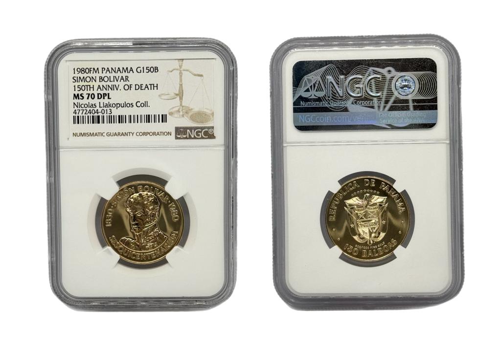 150 Balboas Oro 1980 FM Panamá NGC