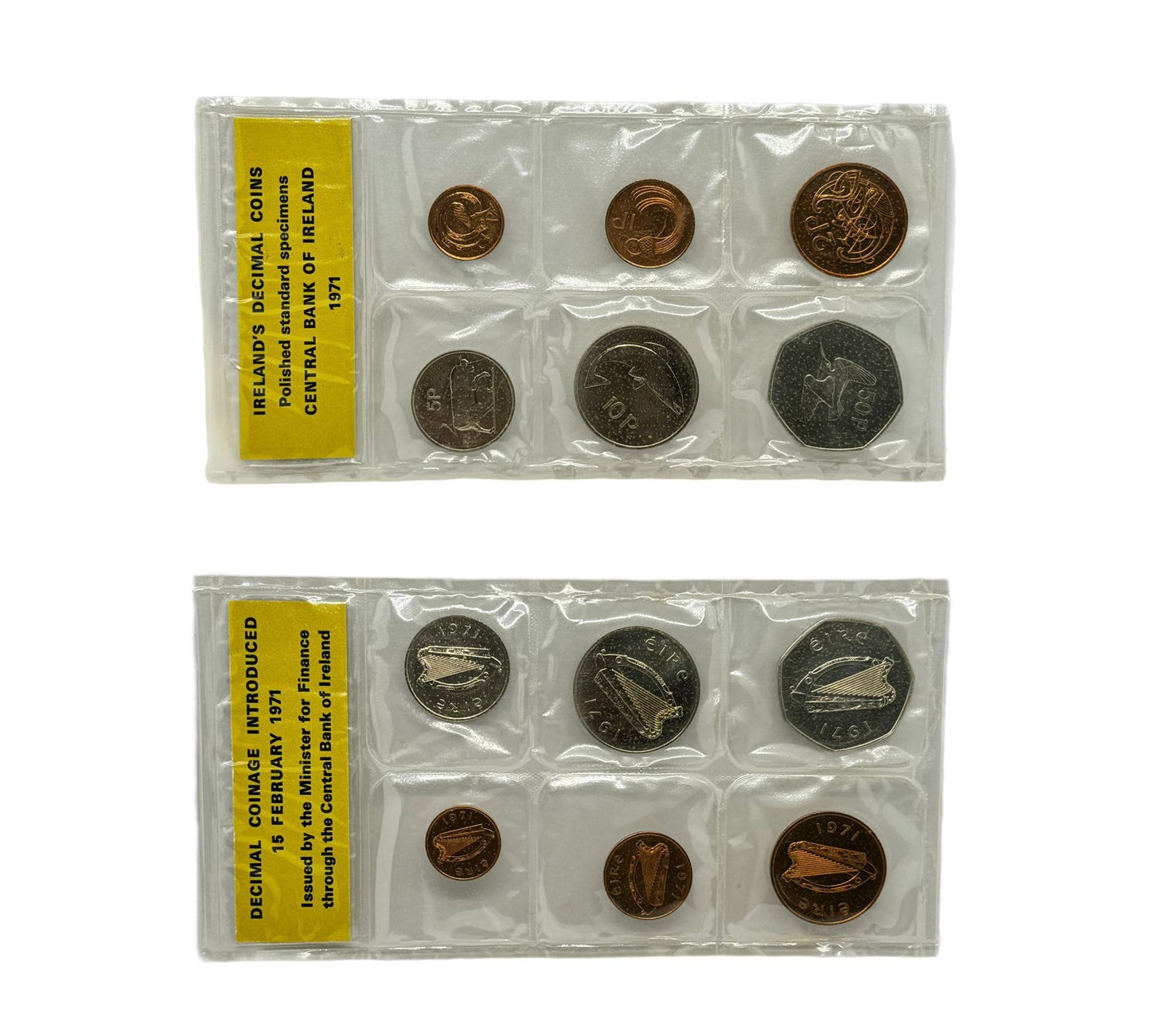 Set de Monedas Decimal de Irlanda 1971