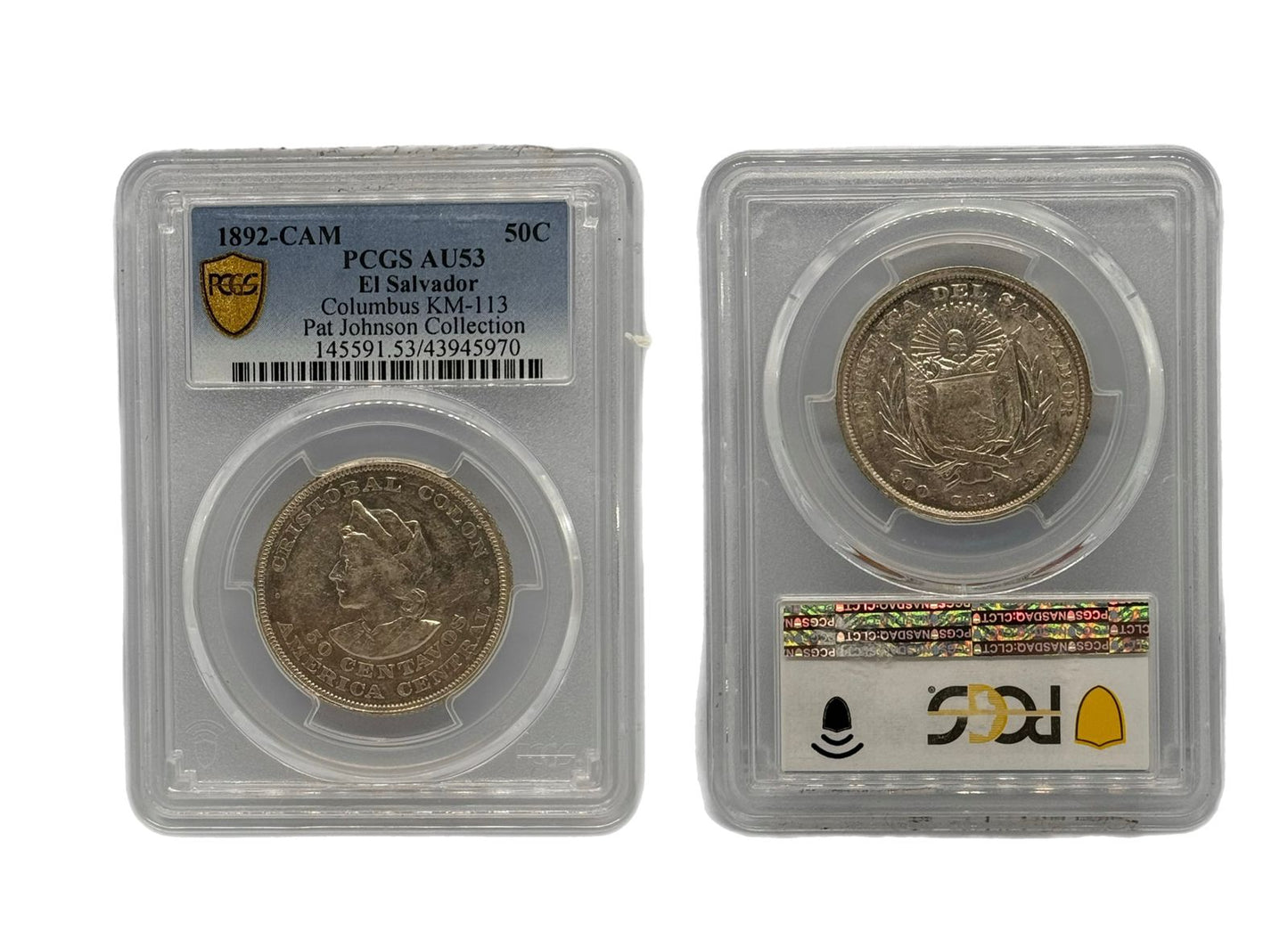 50 Centavos 1892CAM El Salvador NGC-PCGS