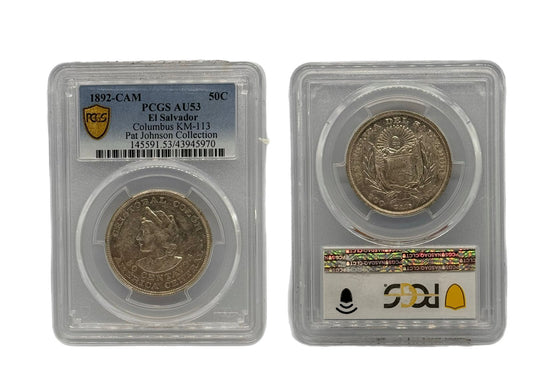 50 Centavos 1892CAM El Salvador NGC-PCGS