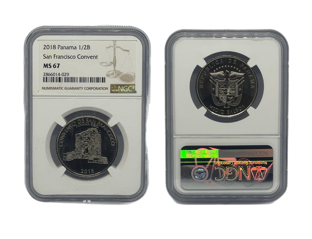 1/2 Balboa 2018 Panamá NGC - Convento San Francisco
