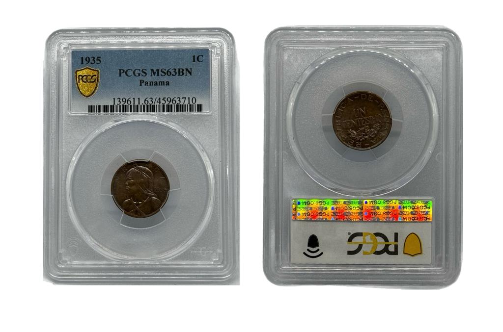 1 Centésimo 1935 Panamá NGC