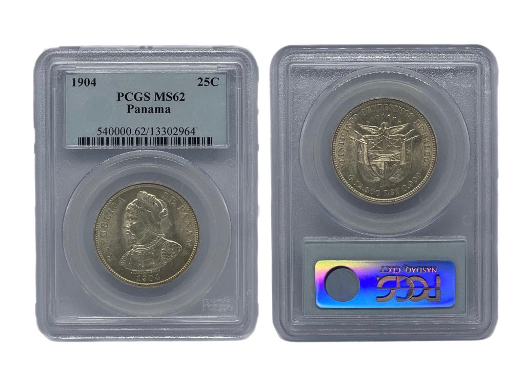 25 Centésimo 1904 Panamá NGC