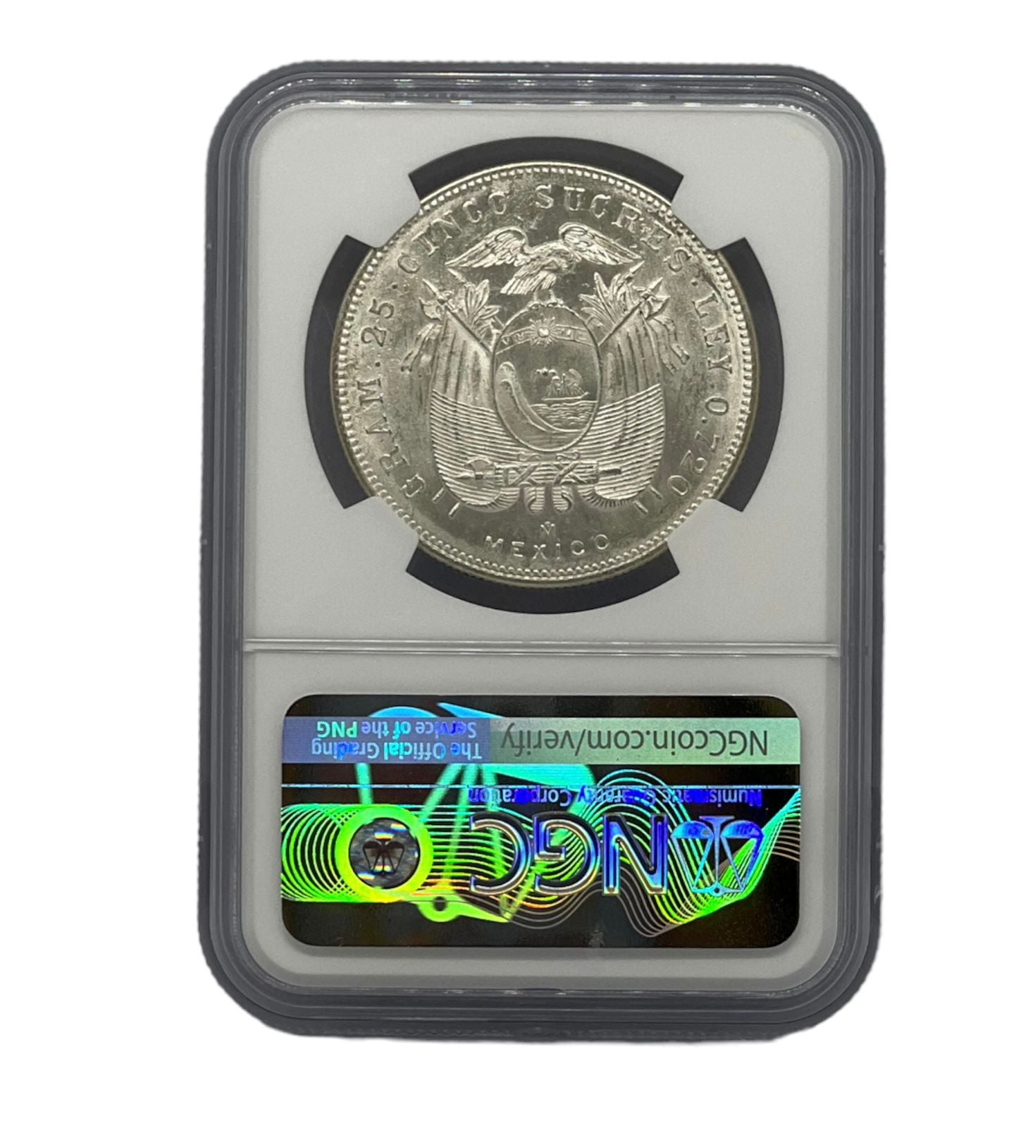 5 Sucre 1943MO Ecuador NGC