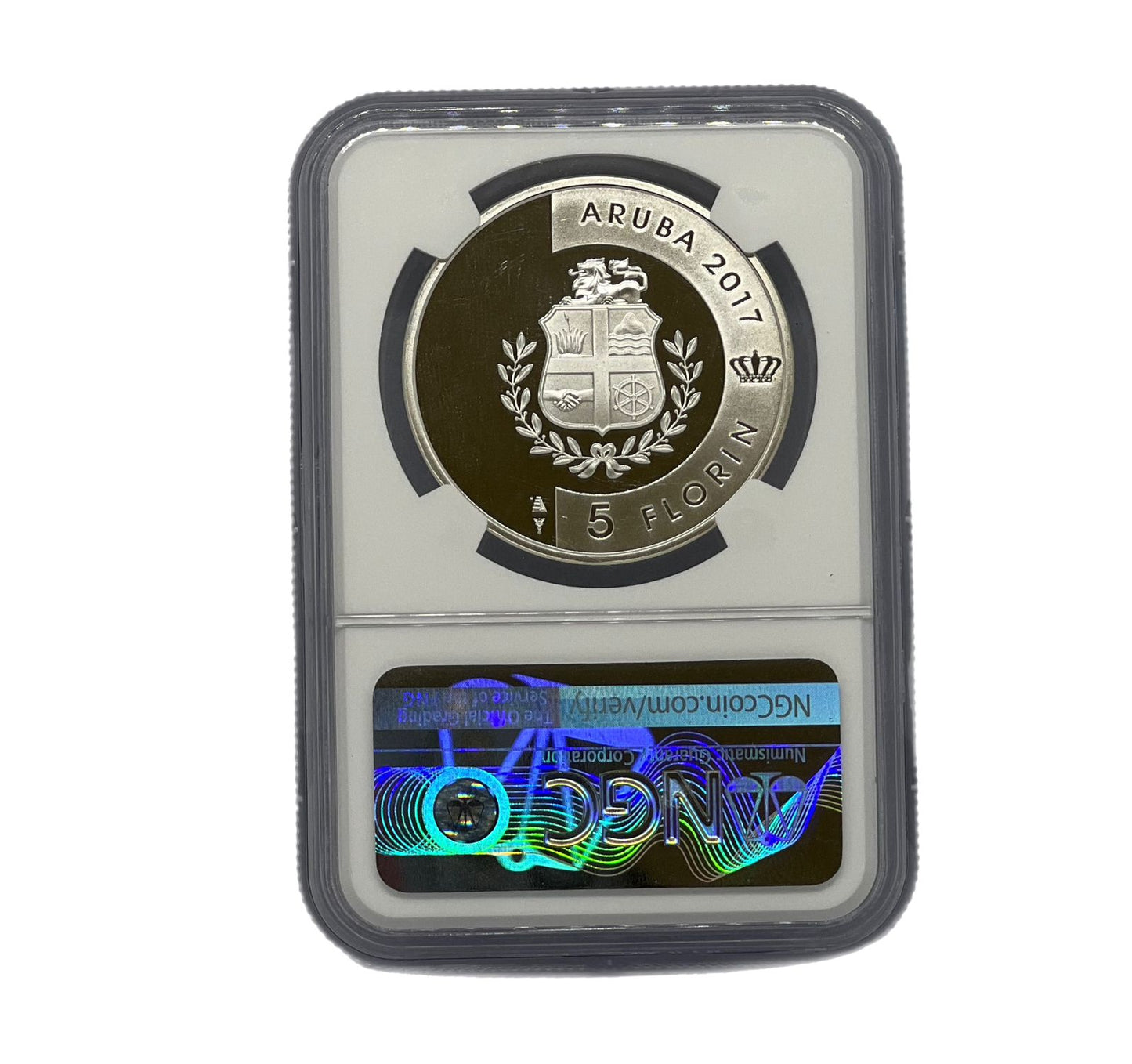 5 Florin Plata  2017 Aruba NGC
