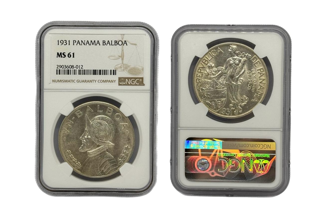 Balboa 1931 Panamá NGC