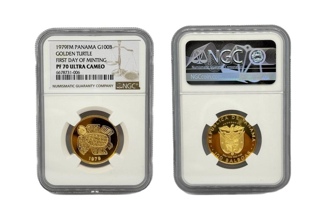 100 Balboas Oro 1979 FM Panamá NGC