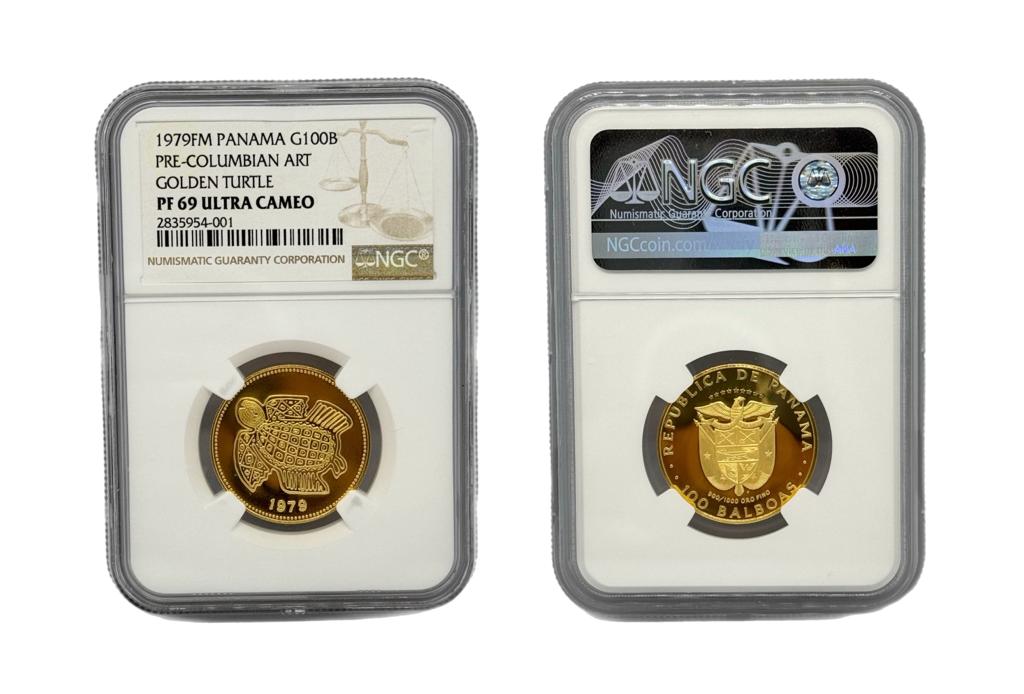 100 Balboas Oro 1979 FM Panamá NGC