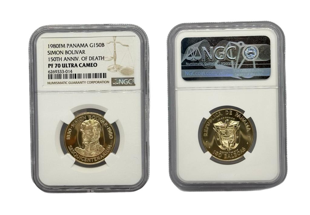150 Balboas Oro 1980 FM Panamá NGC