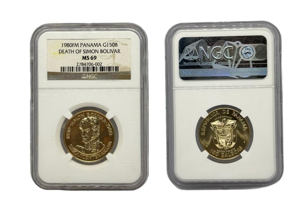 150 Balboas Oro 1980 FM Panamá NGC