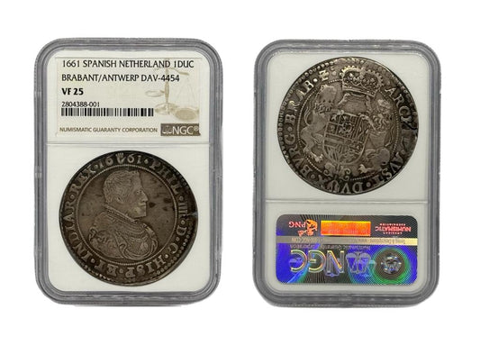 1 Ducat 1661 Países Bajos Españoles NGC