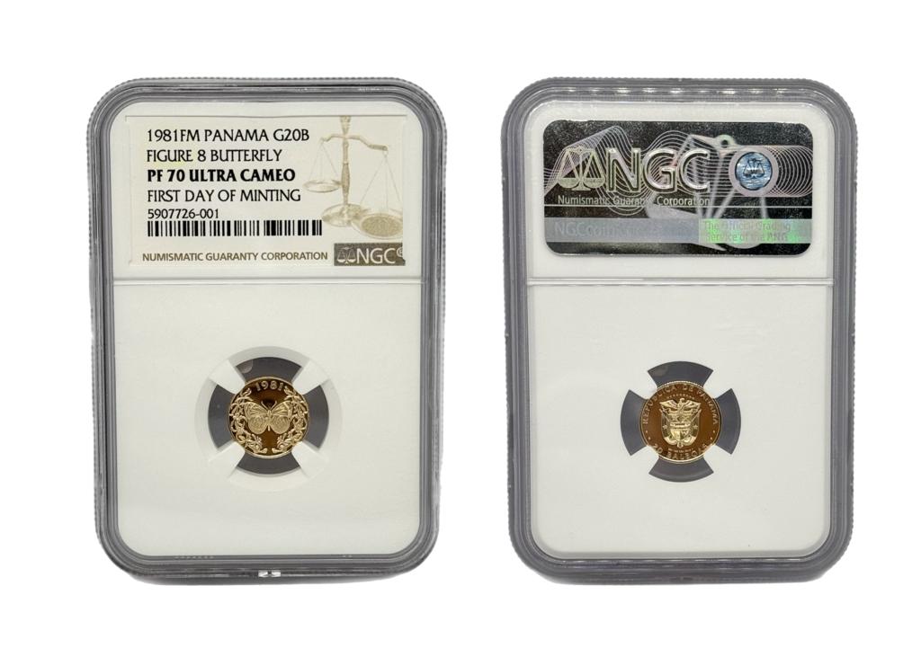 20 Balboas Oro 1981 FM Panamá NGC