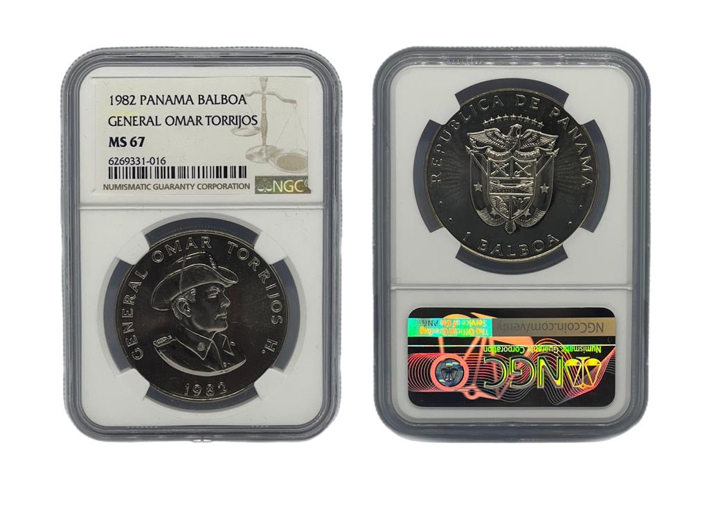Balboa 1982 Panamá NGC - Omar Torrijos