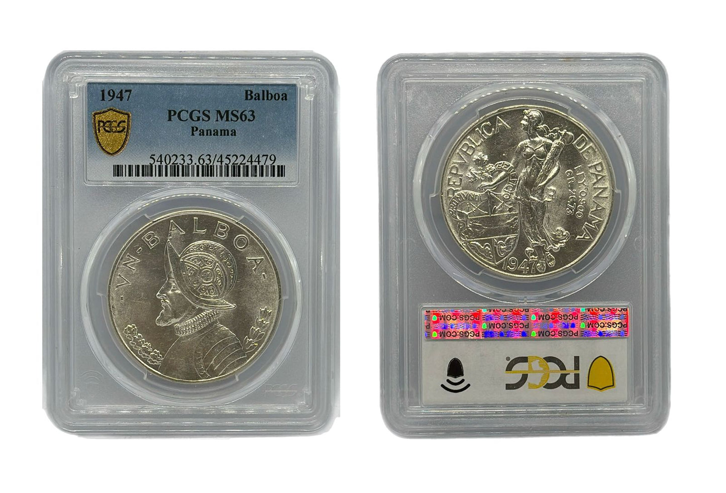 Balboa 1947 Panamá NGC