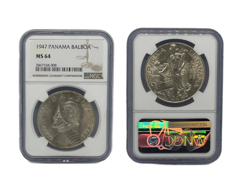 Balboa 1947 Panamá NGC