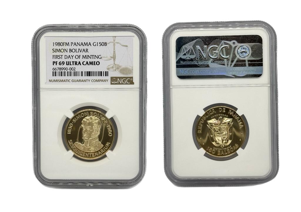 150 Balboas Oro 1980 FM Panamá NGC