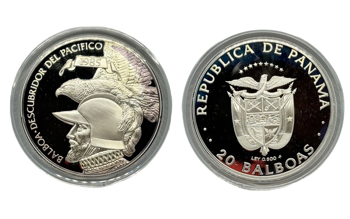 20 Balboas Panamá 1985 - Vasco Nuñez de Balboa