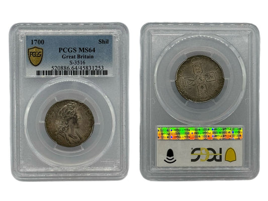 Chelin 1700 Gran Bretaña PCGS