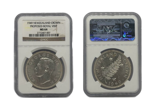 Crown 1949 Nueva Zelanda NGC