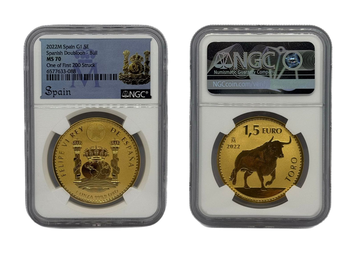 1.5 Euro Oro 2022M España NGC