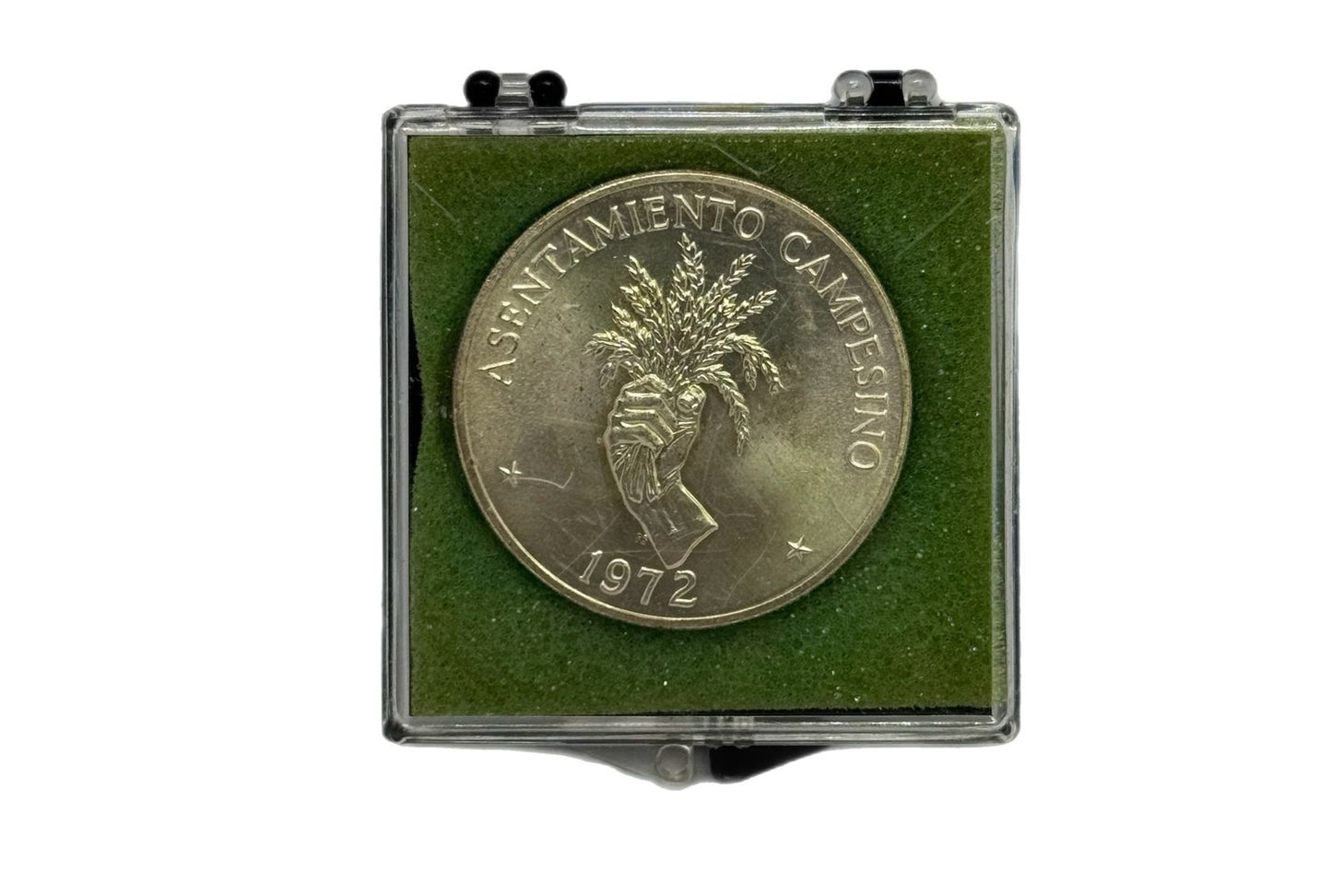 5 Balboas Plata 1972 Panamá - Asentamiento Campesino