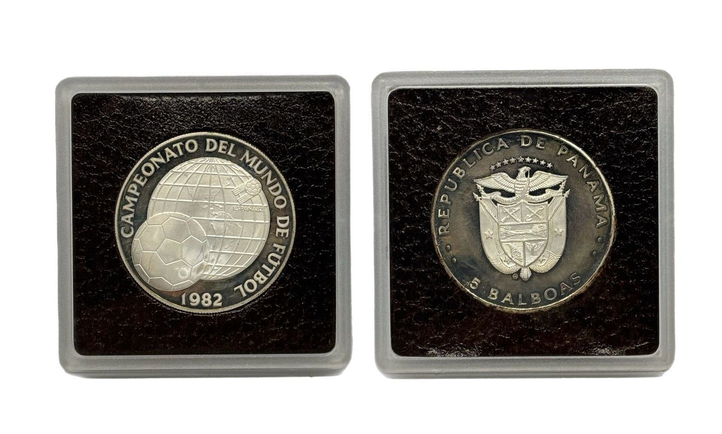 5 Balboas Plata 1982 Panamá - FIFA