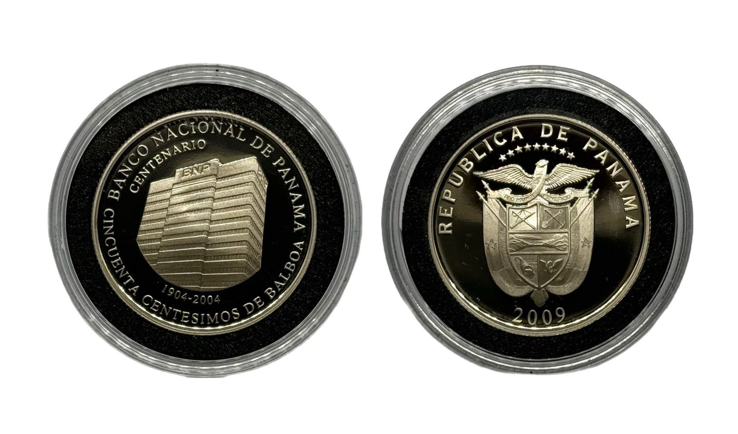 50 Centésimos (Banco Nacional de Panamá Centenario 1904-2004) 2009