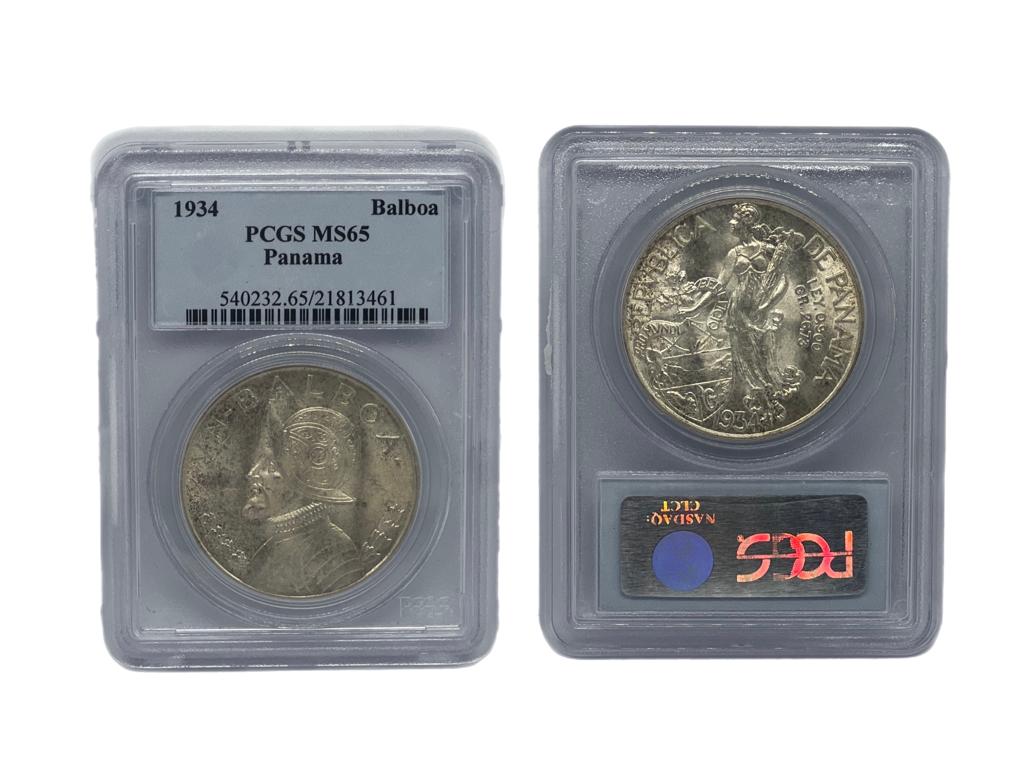 Balboa 1934 Panamá NGC