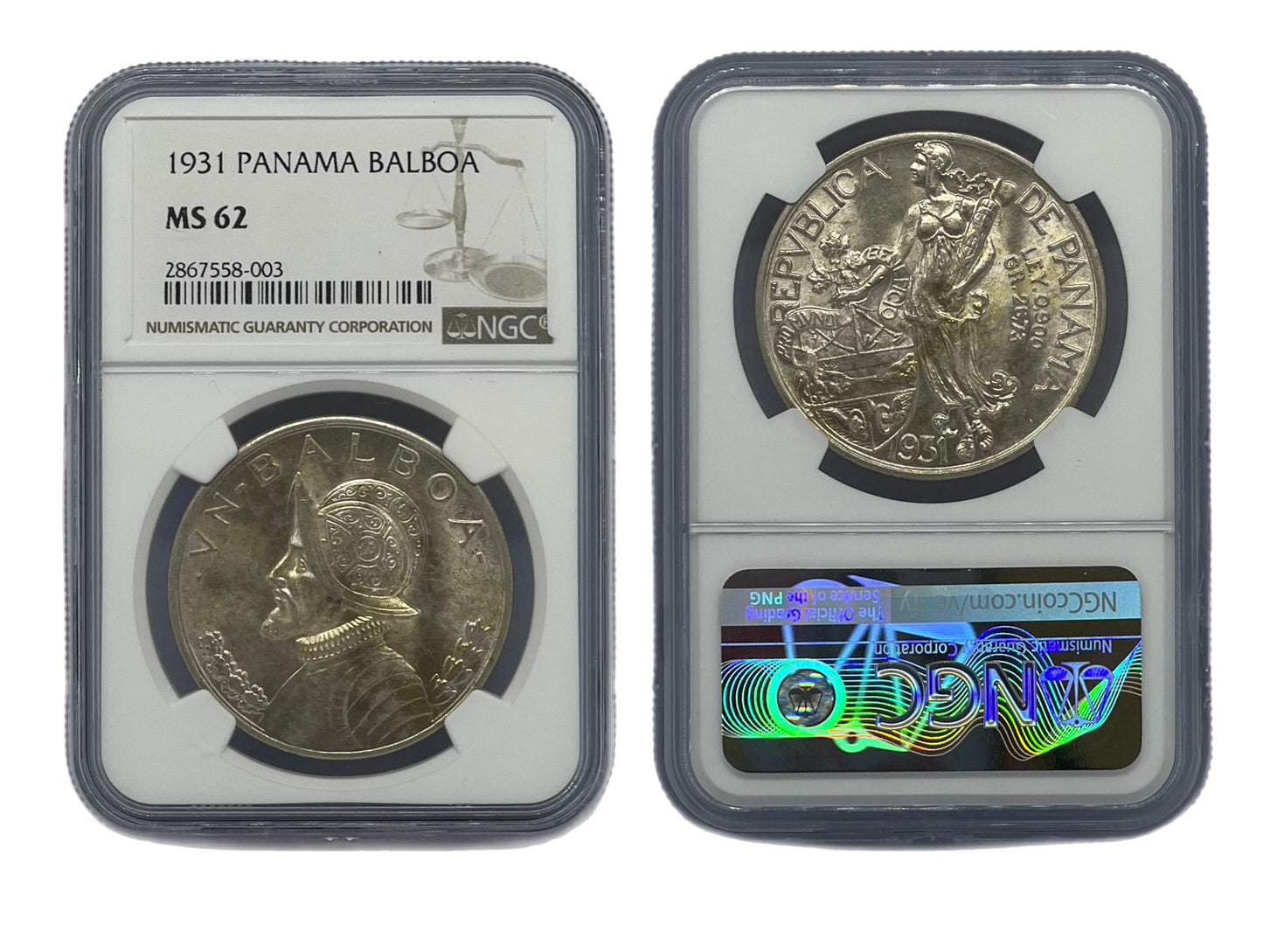 Balboa 1931 Panamá NGC