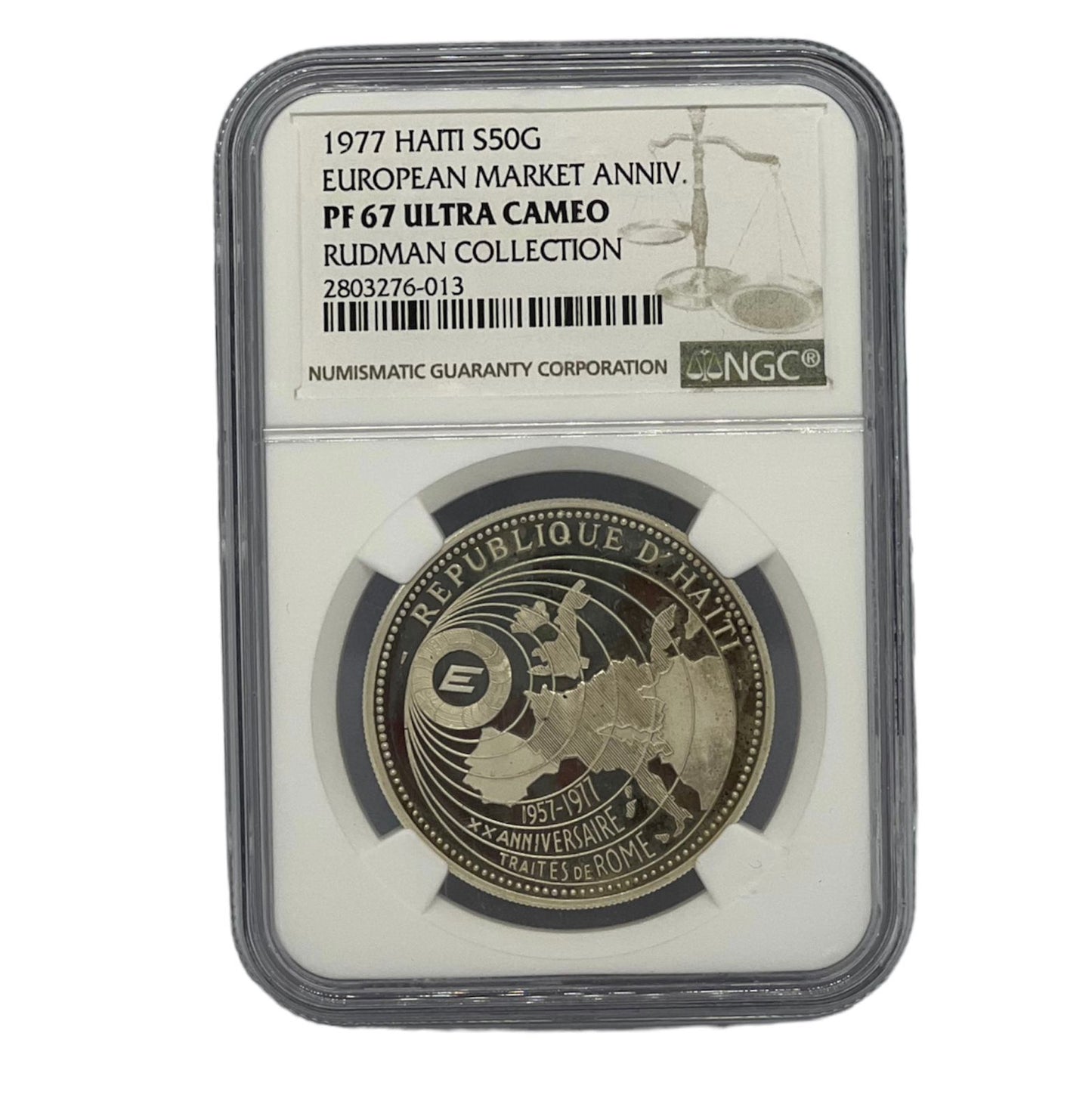 50G Plata Haití 1977 NGC