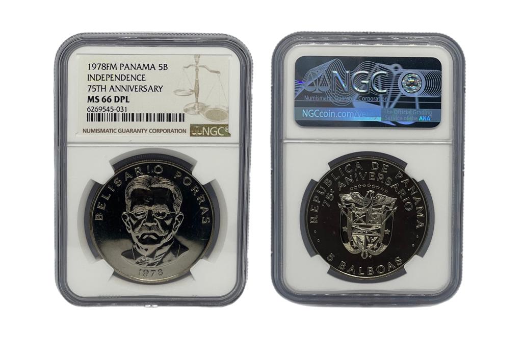 5 Balboas 1978FM Panamá NGC
