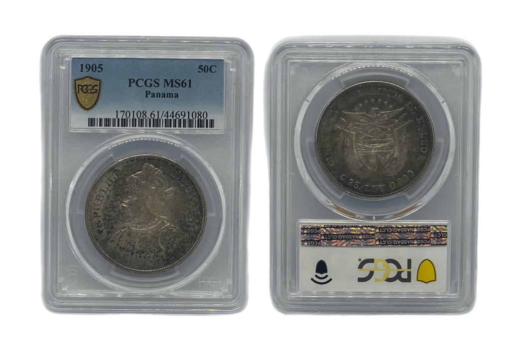 50 Centésimos 1905 Panamá NGC